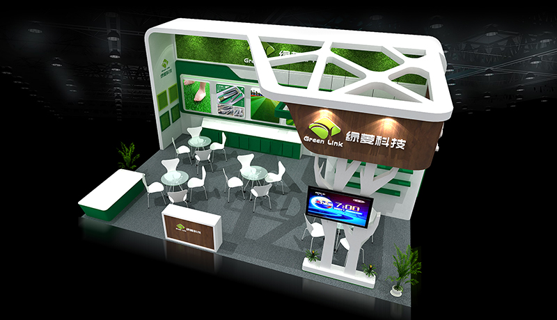 成都游博會(huì)綠菱科技展位效果圖一